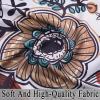 imageEstelar Textiler Classical Blue Floral Printing Curtains for Living Room Curtains 84 Inches Long Room Darkening Thick Grommet Top Farmhouse Window Treatment White Drapes for Bedroom52Wx84L2 PanelsWhite Boho Floral
