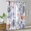 imageEstelar Textiler Classical Blue Floral Printing Curtains for Living Room Curtains 84 Inches Long Room Darkening Thick Grommet Top Farmhouse Window Treatment White Drapes for Bedroom52Wx84L2 PanelsWhite Blue Floral