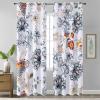 imageEstelar Textiler Classical Blue Floral Printing Curtains for Living Room Curtains 84 Inches Long Room Darkening Thick Grommet Top Farmhouse Window Treatment White Drapes for Bedroom52Wx84L2 PanelsWhite Blue Floral
