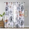 imageEstelar Textiler Classical Blue Floral Printing Curtains for Living Room Curtains 84 Inches Long Room Darkening Thick Grommet Top Farmhouse Window Treatment White Drapes for Bedroom52Wx84L2 PanelsWhite Blue Floral