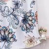 imageEstelar Textiler Classical Blue Floral Printing Curtains for Living Room Curtains 84 Inches Long Room Darkening Thick Grommet Top Farmhouse Window Treatment White Drapes for Bedroom52Wx84L2 PanelsWhite Blue Floral