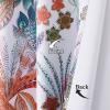 imageEstelar Textiler Classical Blue Floral Printing Curtains for Living Room Curtains 84 Inches Long Room Darkening Thick Grommet Top Farmhouse Window Treatment White Drapes for Bedroom52Wx84L2 PanelsLeaf Print