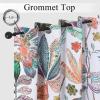 imageEstelar Textiler Classical Blue Floral Printing Curtains for Living Room Curtains 84 Inches Long Room Darkening Thick Grommet Top Farmhouse Window Treatment White Drapes for Bedroom52Wx84L2 PanelsLeaf Print