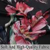 imageEstelar Textiler Classical Blue Floral Printing Curtains for Living Room Curtains 84 Inches Long Room Darkening Thick Grommet Top Farmhouse Window Treatment White Drapes for Bedroom52Wx84L2 PanelsFloral Print