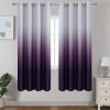imageEstelar Textiler Black and Greyish White Blackout Curtains for Bedroom Ombre Black out Curtains 84 Inch long for Living RoomRoom Darkening Thermal Insulated Grommet Window Drapes52x84 Inch2 PanelsPurple and Greyish White