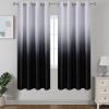 imageEstelar Textiler Black and Greyish White Blackout Curtains for Bedroom Ombre Black out Curtains 84 Inch long for Living RoomRoom Darkening Thermal Insulated Grommet Window Drapes52x84 Inch2 PanelsBlack and Greyish White