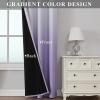imageEstelar Textiler Black and Greyish White Blackout Curtains for Bedroom Ombre Black out Curtains 84 Inch long for Living RoomRoom Darkening Thermal Insulated Grommet Window Drapes52x84 Inch2 PanelsLilac and Greyish White