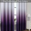 imageEstelar Textiler Black and Greyish White Blackout Curtains for Bedroom Ombre Black out Curtains 84 Inch long for Living RoomRoom Darkening Thermal Insulated Grommet Window Drapes52x84 Inch2 PanelsPurple and Greyish White