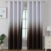 imageEstelar Textiler Black and Greyish White Blackout Curtains for Bedroom Ombre Black out Curtains 84 Inch long for Living RoomRoom Darkening Thermal Insulated Grommet Window Drapes52x84 Inch2 PanelsBrown and Greyish White