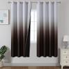 imageEstelar Textiler Black and Greyish White Blackout Curtains for Bedroom Ombre Black out Curtains 84 Inch long for Living RoomRoom Darkening Thermal Insulated Grommet Window Drapes52x84 Inch2 PanelsBrown and Greyish White