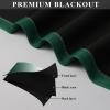 imageEstelar Textiler Black and Greyish White Blackout Curtains for Bedroom Ombre Black out Curtains 84 Inch long for Living RoomRoom Darkening Thermal Insulated Grommet Window Drapes52x84 Inch2 PanelsGreen and Greyish White