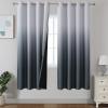 imageEstelar Textiler Black and Greyish White Blackout Curtains for Bedroom Ombre Black out Curtains 84 Inch long for Living RoomRoom Darkening Thermal Insulated Grommet Window Drapes52x84 Inch2 PanelsSteel Grey and Greyish White