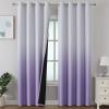 imageEstelar Textiler Black and Greyish White Blackout Curtains for Bedroom Ombre Black out Curtains 84 Inch long for Living RoomRoom Darkening Thermal Insulated Grommet Window Drapes52x84 Inch2 PanelsLilac and Greyish White