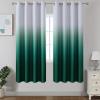 imageEstelar Textiler Black and Greyish White Blackout Curtains for Bedroom Ombre Black out Curtains 84 Inch long for Living RoomRoom Darkening Thermal Insulated Grommet Window Drapes52x84 Inch2 PanelsGreen and Greyish White