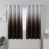 imageEstelar Textiler Black and Greyish White Blackout Curtains for Bedroom Ombre Black out Curtains 84 Inch long for Living RoomRoom Darkening Thermal Insulated Grommet Window Drapes52x84 Inch2 PanelsBrown and Greyish White