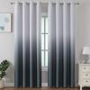 imageEstelar Textiler Black and Greyish White Blackout Curtains for Bedroom Ombre Black out Curtains 84 Inch long for Living RoomRoom Darkening Thermal Insulated Grommet Window Drapes52x84 Inch2 PanelsSteel Grey and Greyish White