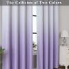 imageEstelar Textiler Black and Greyish White Blackout Curtains for Bedroom Ombre Black out Curtains 84 Inch long for Living RoomRoom Darkening Thermal Insulated Grommet Window Drapes52x84 Inch2 PanelsLilac and Greyish White