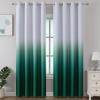 imageEstelar Textiler Black and Greyish White Blackout Curtains for Bedroom Ombre Black out Curtains 84 Inch long for Living RoomRoom Darkening Thermal Insulated Grommet Window Drapes52x84 Inch2 PanelsGreen and Greyish White