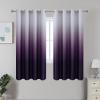 imageEstelar Textiler Black and Greyish White Blackout Curtains for Bedroom Ombre Black out Curtains 84 Inch long for Living RoomRoom Darkening Thermal Insulated Grommet Window Drapes52x84 Inch2 PanelsPurple and Greyish White