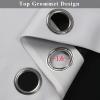 imageEstelar Textiler Black and Greyish White Blackout Curtains for Bedroom Ombre Black out Curtains 84 Inch long for Living RoomRoom Darkening Thermal Insulated Grommet Window Drapes52x84 Inch2 PanelsBlack and Greyish White