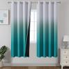 imageEstelar Textiler Black and Greyish White Blackout Curtains for Bedroom Ombre Black out Curtains 84 Inch long for Living RoomRoom Darkening Thermal Insulated Grommet Window Drapes52x84 Inch2 PanelsTeal and Greyish White