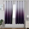 imageEstelar Textiler Black and Greyish White Blackout Curtains for Bedroom Ombre Black out Curtains 84 Inch long for Living RoomRoom Darkening Thermal Insulated Grommet Window Drapes52x84 Inch2 PanelsPurple and Greyish White