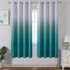 imageEstelar Textiler Black and Greyish White Blackout Curtains for Bedroom Ombre Black out Curtains 84 Inch long for Living RoomRoom Darkening Thermal Insulated Grommet Window Drapes52x84 Inch2 PanelsTeal and Greyish White