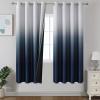 imageEstelar Textiler Black and Greyish White Blackout Curtains for Bedroom Ombre Black out Curtains 84 Inch long for Living RoomRoom Darkening Thermal Insulated Grommet Window Drapes52x84 Inch2 PanelsNavy Blue and Greyish White
