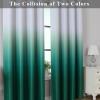 imageEstelar Textiler Black and Greyish White Blackout Curtains for Bedroom Ombre Black out Curtains 84 Inch long for Living RoomRoom Darkening Thermal Insulated Grommet Window Drapes52x84 Inch2 PanelsGreen and Greyish White