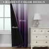 imageEstelar Textiler Black and Greyish White Blackout Curtains for Bedroom Ombre Black out Curtains 84 Inch long for Living RoomRoom Darkening Thermal Insulated Grommet Window Drapes52x84 Inch2 PanelsPurple and Greyish White