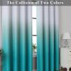 imageEstelar Textiler Black and Greyish White Blackout Curtains for Bedroom Ombre Black out Curtains 84 Inch long for Living RoomRoom Darkening Thermal Insulated Grommet Window Drapes52x84 Inch2 PanelsTeal and Greyish White