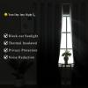 imageEstelar Textiler Black and Greyish White Blackout Curtains for Bedroom Ombre Black out Curtains 84 Inch long for Living RoomRoom Darkening Thermal Insulated Grommet Window Drapes52x84 Inch2 PanelsBlack and Greyish White