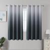 imageEstelar Textiler Black and Greyish White Blackout Curtains for Bedroom Ombre Black out Curtains 84 Inch long for Living RoomRoom Darkening Thermal Insulated Grommet Window Drapes52x84 Inch2 PanelsSteel Grey and Greyish White