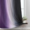 imageEstelar Textiler Purple and Black Ombre Blackout Curtains for Bedroom Thermal Insulated Gradient Blackout Drapes Full Room Darkening Energy Saving Curtains for Living Room 52Wx84L 2 Panels