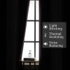 imageEstelar Textiler Purple and Black Ombre Blackout Curtains for Bedroom Thermal Insulated Gradient Blackout Drapes Full Room Darkening Energy Saving Curtains for Living Room 52Wx84L 2 Panels