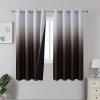 imageEstelar Textiler Black and Greyish White Blackout Curtains for Bedroom Ombre Black out Curtains 84 Inch long for Living RoomRoom Darkening Thermal Insulated Grommet Window Drapes52x84 Inch2 PanelsBrown and Greyish White