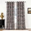 imageEstelar Textiler Green Velvet Floral Pattern Blackout Curtains for Living Room 96 Inches Long 2 Panels Luxury Room Darkening Thermal Insulated Grommet Window Curtains ampamp Drapes for Bedroom 52Wx96LBlack