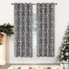 imageEstelar Textiler Green Velvet Floral Pattern Blackout Curtains for Living Room 96 Inches Long 2 Panels Luxury Room Darkening Thermal Insulated Grommet Window Curtains ampamp Drapes for Bedroom 52Wx96LGreen