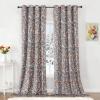 imageEstelar Textiler Green Velvet Floral Pattern Blackout Curtains for Living Room 96 Inches Long 2 Panels Luxury Room Darkening Thermal Insulated Grommet Window Curtains ampamp Drapes for Bedroom 52Wx96LGrey