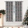 imageEstelar Textiler Green Velvet Floral Pattern Blackout Curtains for Living Room 96 Inches Long 2 Panels Luxury Room Darkening Thermal Insulated Grommet Window Curtains ampamp Drapes for Bedroom 52Wx96LGreen