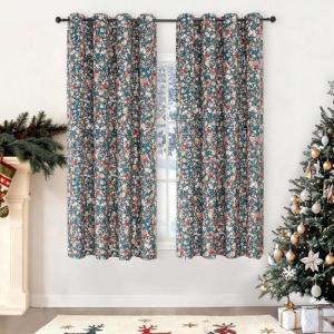 imageEstelar Textiler Green Velvet Floral Pattern Blackout Curtains for Living Room 96 Inches Long 2 Panels Luxury Room Darkening Thermal Insulated Grommet Window Curtains ampamp Drapes for Bedroom 52Wx96LGreen