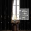image:imageEstelar Textiler Dark Grey Blackout Curtains amp Drapes 84 Inch Length 2 Panels Set for Living Room Thermal Insulated Room Darkening Gold Palm Leaf Pattern Grommet Drapes for Bedroom 52Wx84LDark Gray