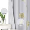 image:imageEstelar Textiler Greyish White Room Darkening Curtains 84 Inches Long for Bedroom Gold Palm Leaf and Wheat Pattern Light Filtering Window Curtain Drapes for Living Room 52Wx84L 2 Panels