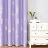 image:imageEstelar Textiler Lilac Blackout Curtains for Living Room Room Darkening Curtains with Silver Palm Tree Pattern Light Blocking Thermal Insulated Window Drapes for Kids Room 52Wx84L 2 Panels