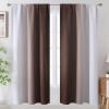 image:imageEstelar Textiler Purple and Grey Blackout Curtains for Girls Bedroom Full Room Darkening Rod Pocket Ombre Curtains for Kids Room Thermal Insulated Light Blocking Gradient Drapes 42Wx63L 2 PanelsBrown and Greyish White