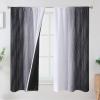 image:imageEstelar Textiler Purple and Grey Blackout Curtains for Girls Bedroom Full Room Darkening Rod Pocket Ombre Curtains for Kids Room Thermal Insulated Light Blocking Gradient Drapes 42Wx63L 2 PanelsBlack and Greyish White