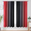 image:imageEstelar Textiler Purple and Grey Blackout Curtains for Girls Bedroom Full Room Darkening Rod Pocket Ombre Curtains for Kids Room Thermal Insulated Light Blocking Gradient Drapes 42Wx63L 2 PanelsRed and Black
