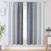 image:imageEstelar Textiler Purple and Grey Blackout Curtains for Girls Bedroom Full Room Darkening Rod Pocket Ombre Curtains for Kids Room Thermal Insulated Light Blocking Gradient Drapes 42Wx63L 2 PanelsGrey and Greyish White