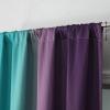 image:imageEstelar Textiler Purple and Grey Blackout Curtains for Girls Bedroom Full Room Darkening Rod Pocket Ombre Curtains for Kids Room Thermal Insulated Light Blocking Gradient Drapes 42Wx63L 2 PanelsTeal and Purple