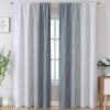 image:imageEstelar Textiler Purple and Grey Blackout Curtains for Girls Bedroom Full Room Darkening Rod Pocket Ombre Curtains for Kids Room Thermal Insulated Light Blocking Gradient Drapes 42Wx63L 2 PanelsGrey and Greyish White